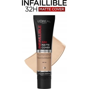 L'Oréal Paris Infallible dlhotrvajúci tekutý make-up 110 Rose Vanilla 30 ml