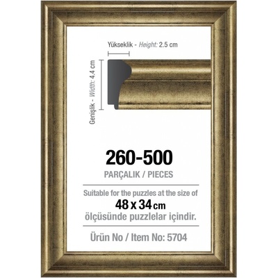 ART PUZZLE Rám na puzzle 48x34cm Silver