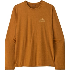 Patagonia Мъжка спортна тениска Patagonia L/S Cap Cool Daily Shirt Cloud Crag Sport shirt - Cinnamon Brown / Dark Cinnamon Brown X-Dye (216-8005-0513)