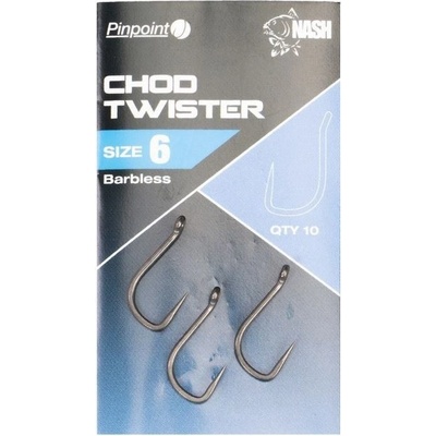 Kevin Nash Chod Twister Barbless vel.6 10 ks