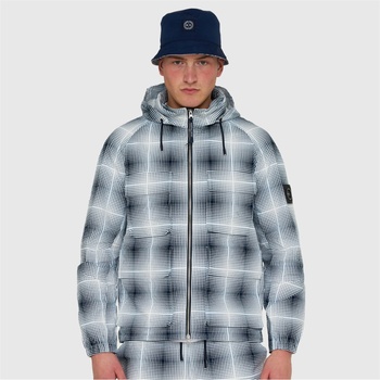 Marshall Artist Яке Marshall Artist Men's Check Short Puffer Jacket - Navy