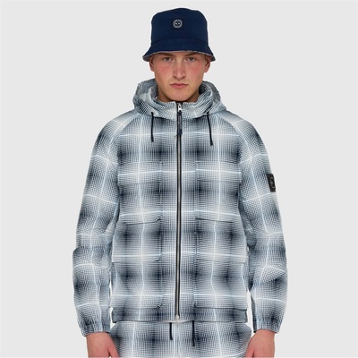 Marshall Artist Яке Marshall Artist Men's Check Short Puffer Jacket - Navy