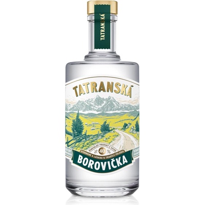 Tatranská Borovička 40% 0,7 l (čistá fľaša)