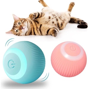  Интерактивна търкаляща се топка за котки 4.3 см, с usb зареждане (4413p)