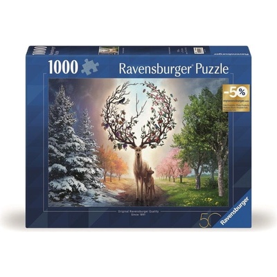 Ravensburger Velkolepý jelen a 4 roční období 1000 dílků