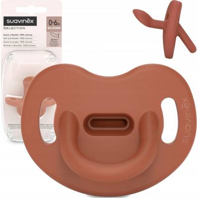 Suavinex cumlík anatomický silikon SX Pro Colour Essence tehlová