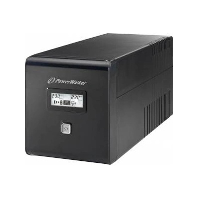 PowerWalker PowerWalker VI 1000 LCD UPS 1000WVA/600W 1000VA/600W Line-Interactive with 2x Schuko + 2x IEC outlet
