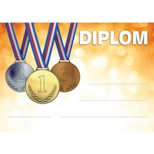 Diplom medaile Oranžový A4