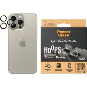 Panzer Стъклен протектор за камера PanzerGlass - Titanium Hoops, iPhone15 Pro/15 Pro Max, titanium (5711724011986)