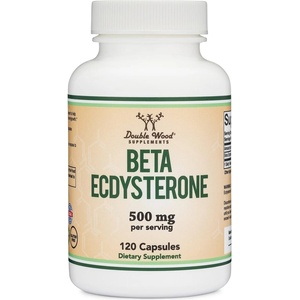 Double Wood Supplements Beta Ecdysterone, 500 mg, 120 капсули, Double Wood (27209 DW)