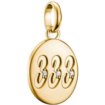Thomas Sabo connect přívěsek charm Angel number 333 with stones gold-plated CC1250 414 14