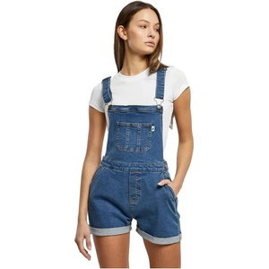 Urban classics Organic Dungaree sleeveless overall - Blue (Clearblue Washed)