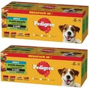 Pedigree Adult Mix chutí v omáčke kuracie hovädzie morčacie jahňacie so zeleninou 80 x 100 g