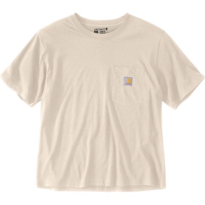 Carhartt Дамска тениска Carhartt Women's Lightweight S/S Crewneck T-Shirt - Oat Milk Heather (916-4224-0314)