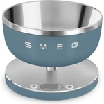 Smeg Кухненска везна Smeg Collezione KSC01SBMWW, До 5 кг/5 л, ТАРА, LED дисплей, Противоплъзгаща се основа, Автономия до 36 часа, Буреносно синьо (KSC01SBMWW) Кухненски везни