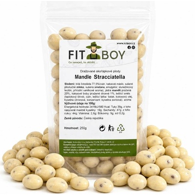 FITBOY Mandle Stracciatella 250 g