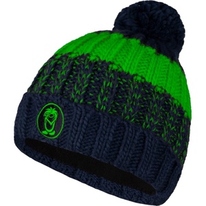 Trollkids Детска зимна шапка (beanie) Trollkids Kid's Troll Bobble Cap Beanie - Navy / Bright Green - размер 48-52 cm (204-6688-0311)
