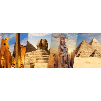 Bluebird Puzzle - Puzzle Discover Egypt - Luxor and Giza panorama - 1 000 piese