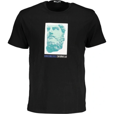 Bikkembergs Мъжка тениска с къс ръкав bikkembergs, Цвят Черен (bkk1mts03_neblack)