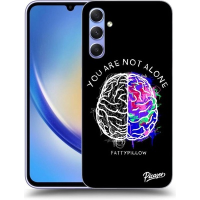 Pouzdro Picasee ULTIMATE CASE Samsung Galaxy A34 5G A346B - Brain - White
