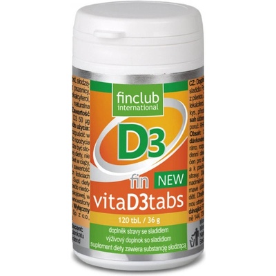 Finclub fin VitaD3tabs NEW 120 tabliet