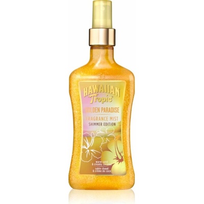 Hawaiian Tropic Perfumes Golden Paradise Shimmer tělový sprej se třpytkami pro ženy 250 ml