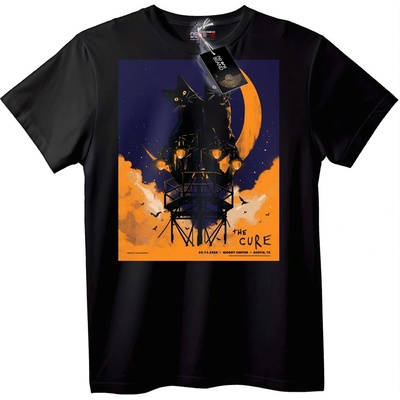 NOONEBRAND Тениска The Cure котка и луна - XS, White