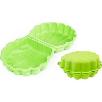 Paradiso Toys pískoviště s víkem Schelp 87 x 78 x 18 cm zelené