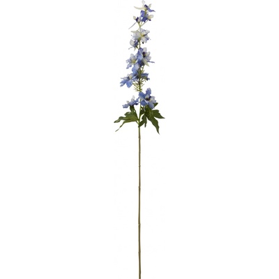 Dekorácia umelá modrá kvetina Delphinium blue - 10*10*94 cm - J-Line by Jolipa