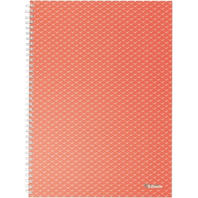 Esselte Colour "Breeze", тетрадка със спирала, A4, с подложки, корал (628483)