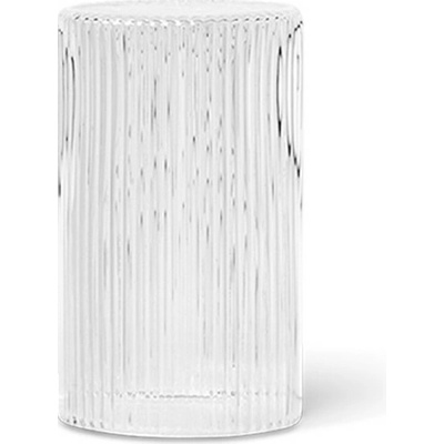 Ferm Living Sklenička a víčko karafy Ripple 1 l, Clear, 1104264062