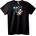 NOONEBRAND Тениска Патриотична Звезда Лък - 2XL, Black