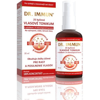 Dr.Immun 25 bylinné vlasové tonikum s extraktom z 9 korení 50 ml