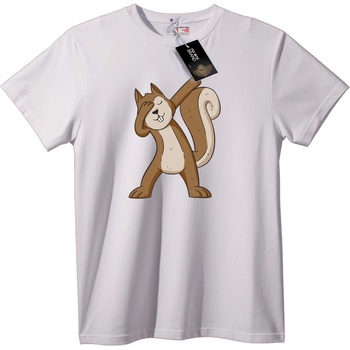 NOONEBRAND Тениска Танцуваща катерица - 6XL, White