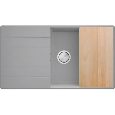 Твоят Стил Сива кухненска мивка от гранит Копенхаген 60 Top 900х500