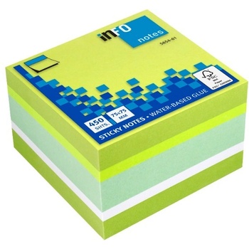 INFO NOTES Самоз лист Info Notes Микс 61 75х75mm 450 л (1901048-5654-61)
