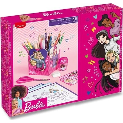 MAPED Multiproduktová sada MAPED Barbie, 35 ks