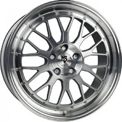 mbDESIGN LV1 7,5x18 5x110 ET34 gloss silver polished