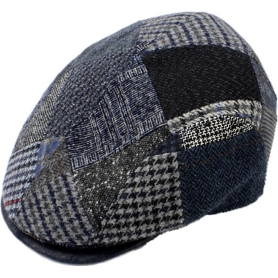 Fiebig Headwear since 1903 pánská zimní vlněná bekovka Patchwork