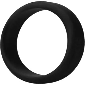 X Fun Пенис ринг пристегач Медицински силикон "kapora black" 4 мм