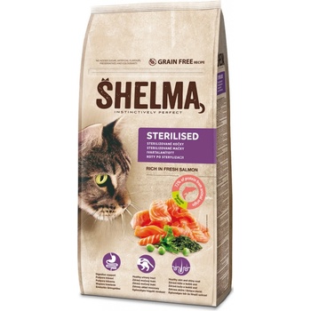 Shelma bezobilné granule s čerstvým lososem a superpotravinami 8 kg