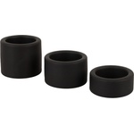 Erecto Liquid Silicone Ball Stretcher Set Black