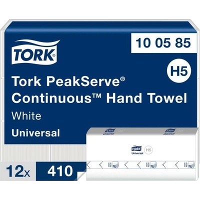Tork PeakServe H5 nadväzujúce utierky jednovrstvové biele 12 x 410 ks
