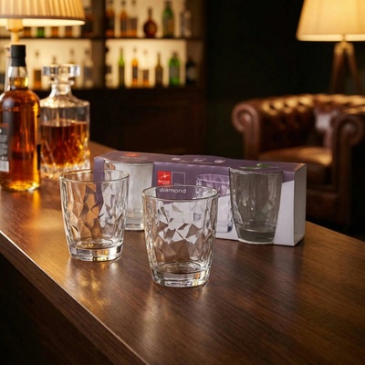 Bormioli Rocco 3 dielna Sada pohárov Diamond 300 ml