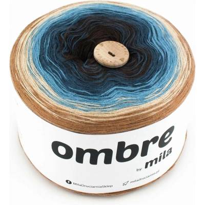 MILA Příze OMBRE Classic 1200m/3nitky M015R - Mořské pobřeží II.