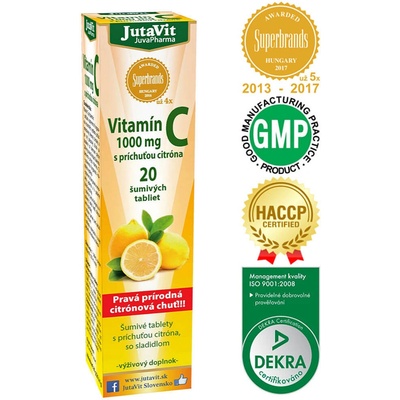 Jutavit Vitamín C 1000 mg 20 ks