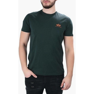 Alpha Industries tričko BASIC T Small Logo dark petrol