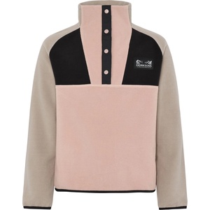 Didriksons Детски поларен пуловер Didriksons Kid's Yokto Half-Buttons 2 Fleece jumper - Vintage Pink - размер 160 (704-4475-0715)