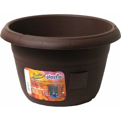 Plastia Samozavlažovací žardina Siesta hnědá, 30 cm