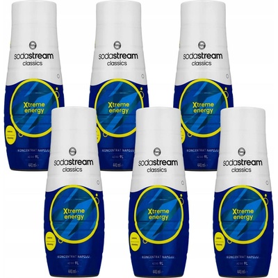 SodaStream Xtreme ENERGY SIRUP 6 x 440 ml